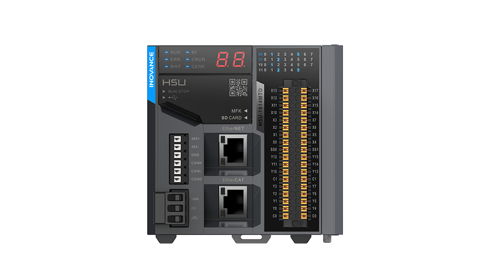 H5U系列EtherCAT總線高性能小型PLC